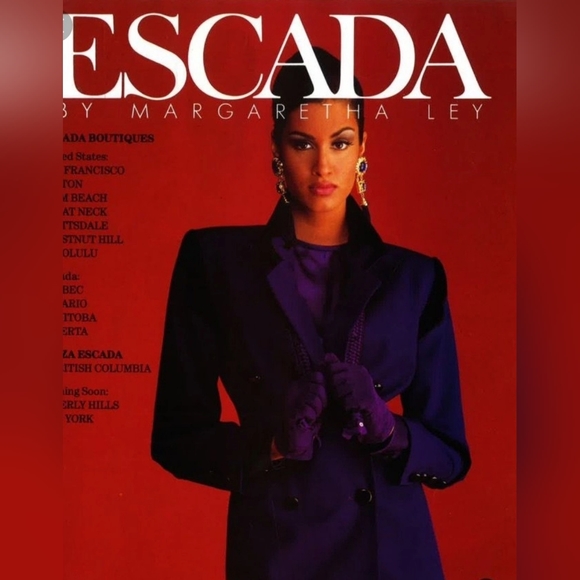 Authentic VINTAGE Clip-on Earrings by Margaretha Ley ESCADA. Early 1990s - Picture 13 of 13